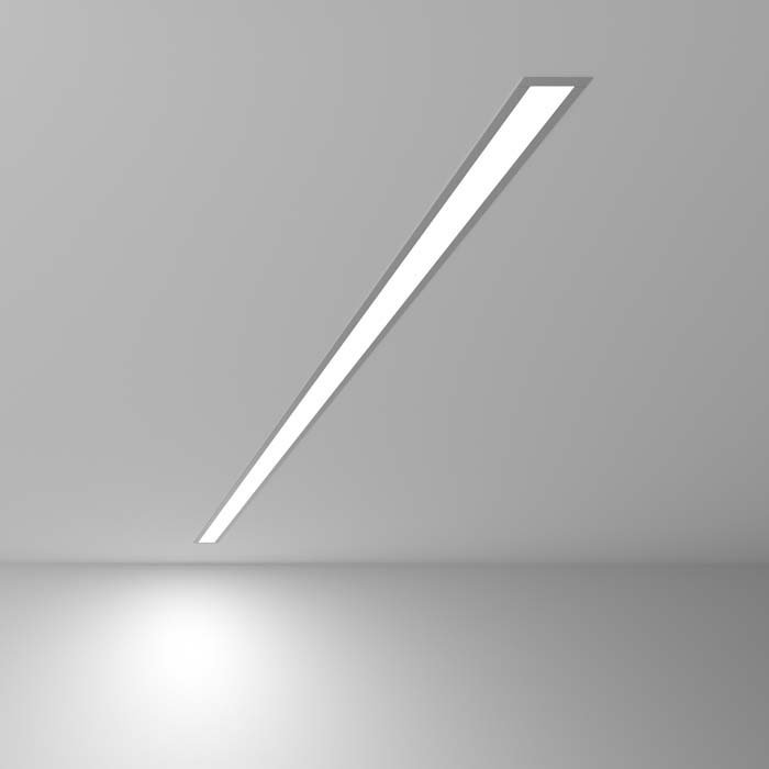 Встраиваемые Линейный светодиодный встраиваемый светильник 128см 25W 6500К матовое серебро (100-300-128) фабрики Elektrostandard