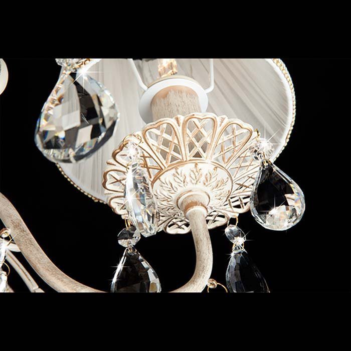 Подвесные 10054/5 белый с золотом/прозрачный хрусталь Strotskis фабрики Eurosvet фото# 12