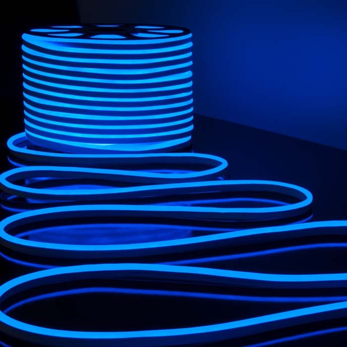 Ленты LED Гибкий неон LS001 220V 9.6W 120Led 2835 IP67 односторонний синий, 50 м фабрики Elektrostandard фото# 3