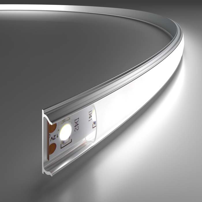 Профили для лент LL-2-ALP012 Гибкий алюминиевый профиль для LED ленты (под ленту до 10mm) фабрики Elektrostandard
