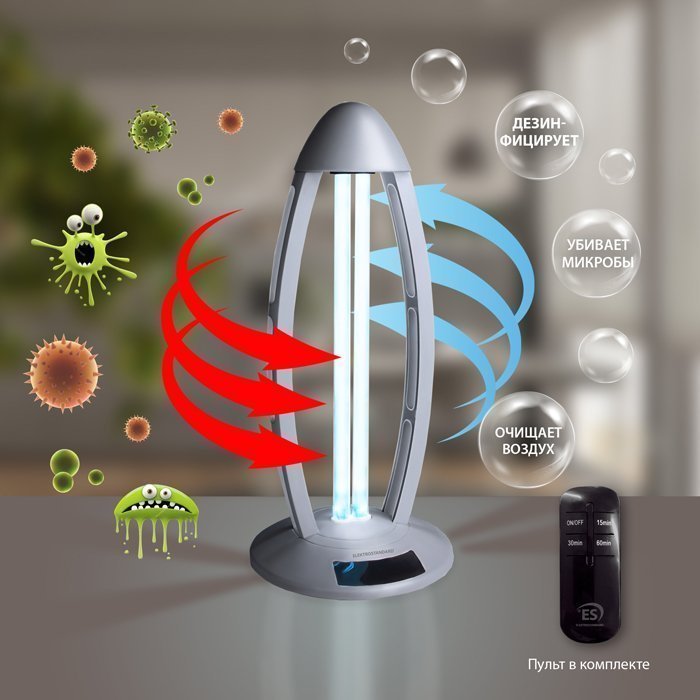 Декоративные Бактерицидный светильник UVL-001 Серебро фабрики Elektrostandard